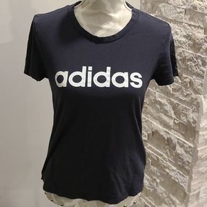 Adidas black 100% cotton tshirt